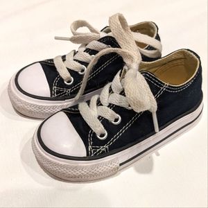 Classic black and white converse sneakers